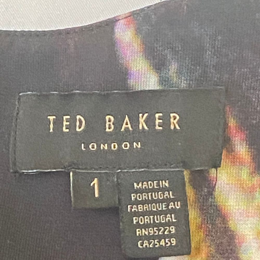 Ted Baker London Size 1 Floral Long Sleeve Dress - Picture 9 of 14